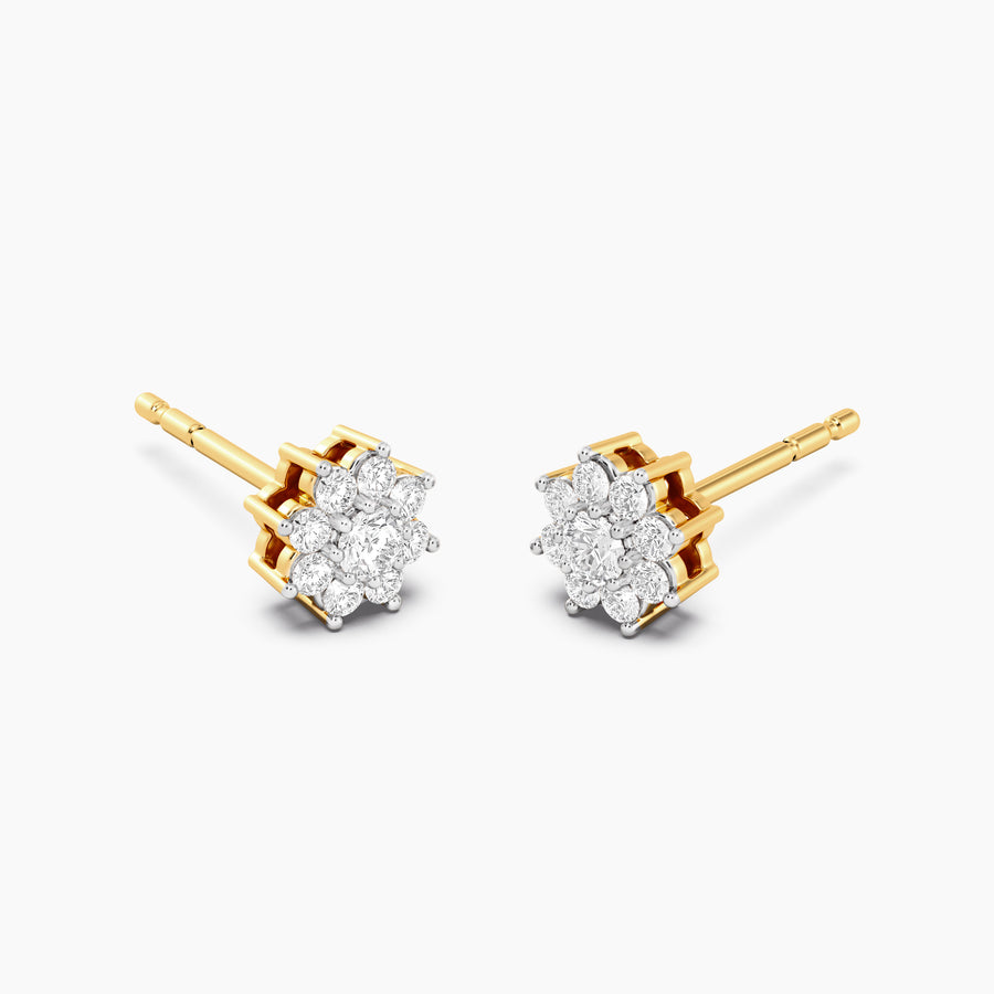 Lab-Grown 0.27 Ct Bloom Stud Earrings