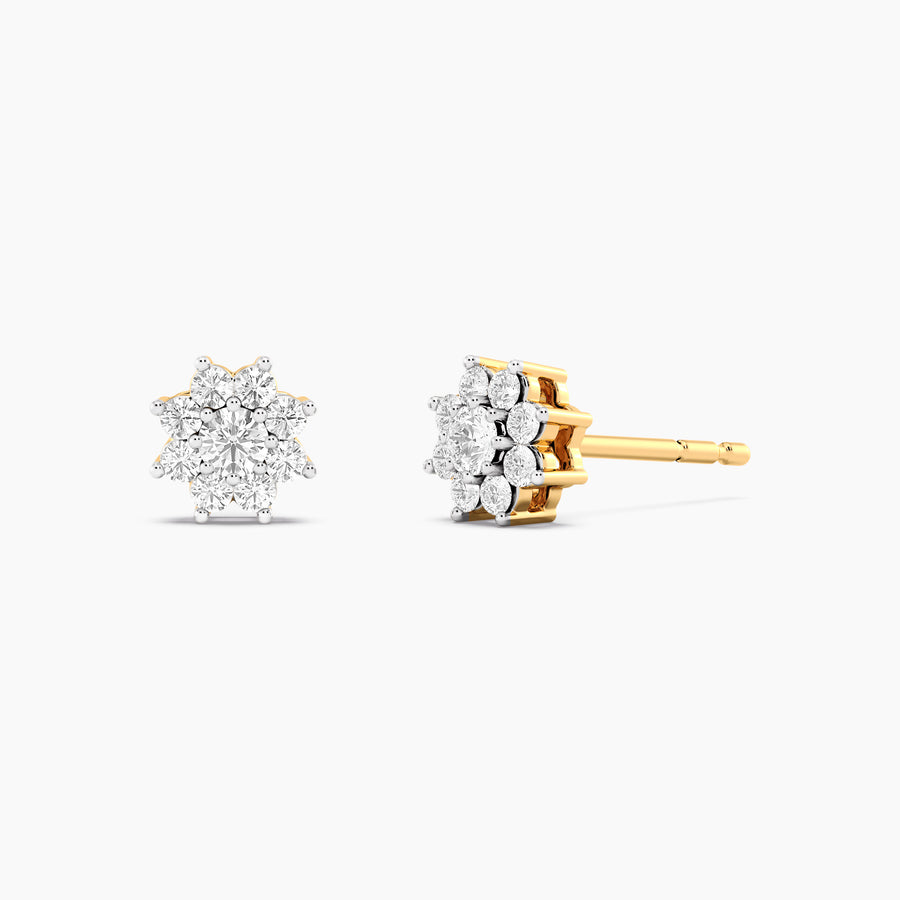 Lab-Grown 0.27 Ct Bloom Stud Earrings
