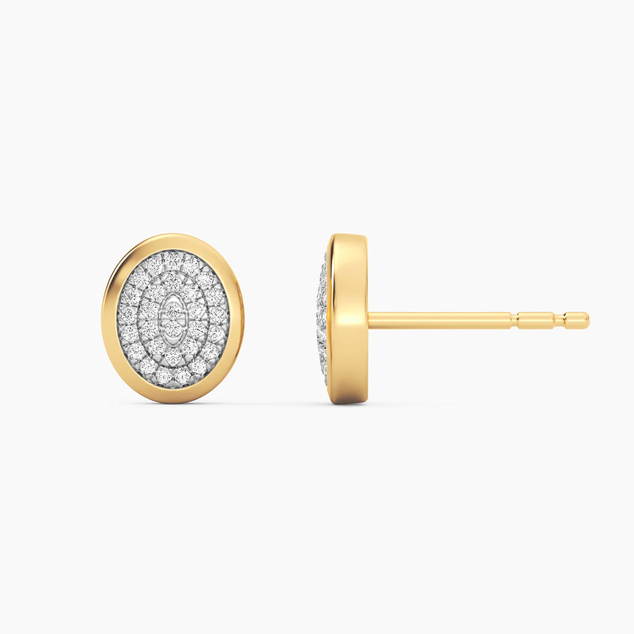 Lab-Grown Optimistic Oval Stud Earrings