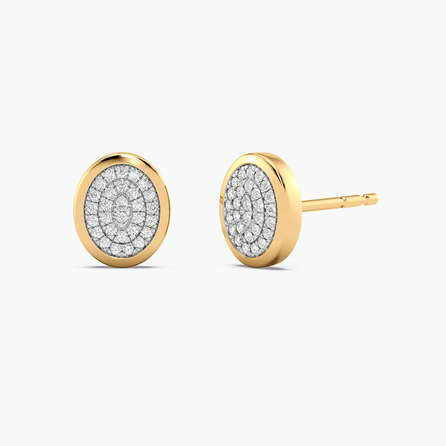Lab-Grown Optimistic Oval Stud Earrings