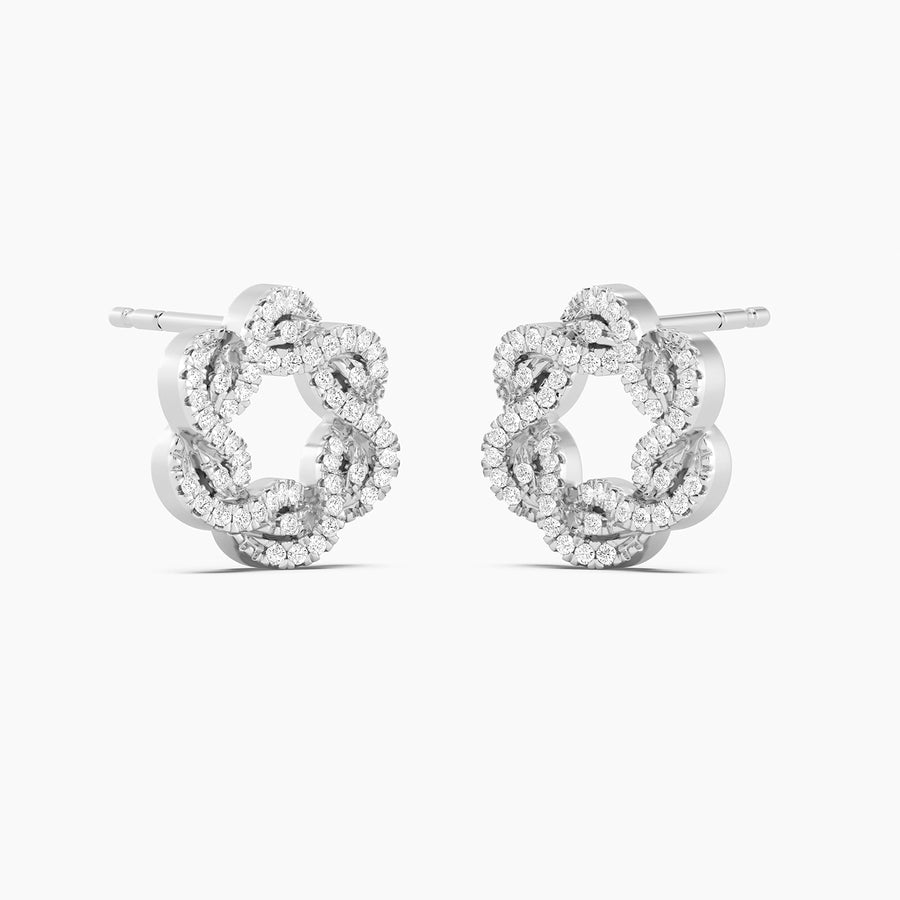Lab-Grown Family Knot Stud Earrings