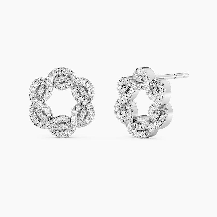 Lab-Grown Family Knot Stud Earrings