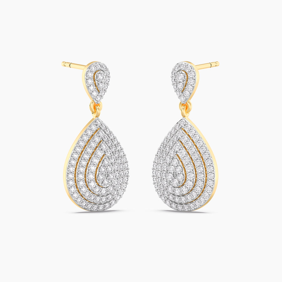 Lab-Grown Classic Pear-Shaped Drop Earrings