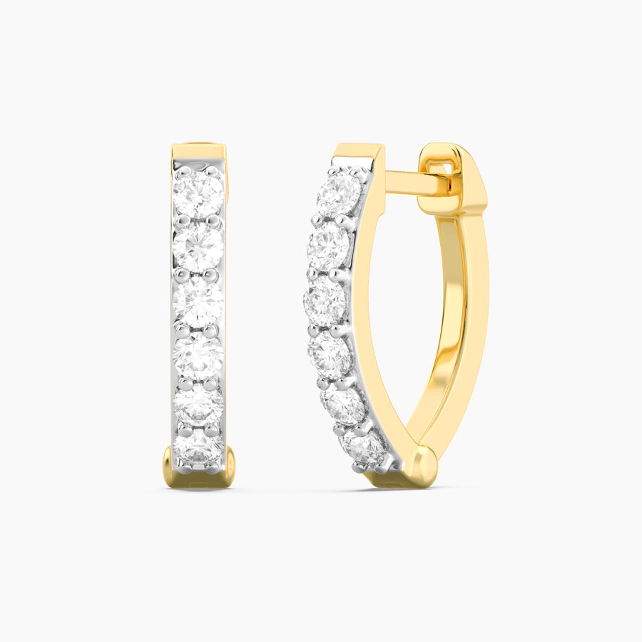Lab-Grown Classic Diamond Hoop Earrings