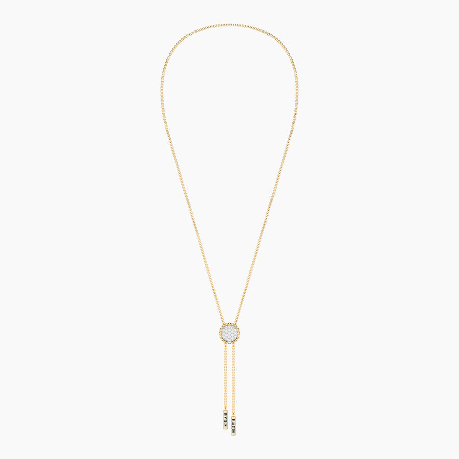 Lab-Grown Signature Fleur Adjustable Bolo Necklace