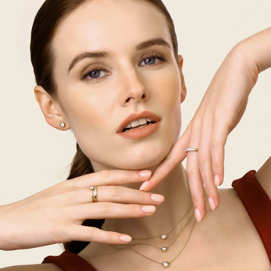 Lab-Grown 0.5 Ct Signature Bezel Ring
