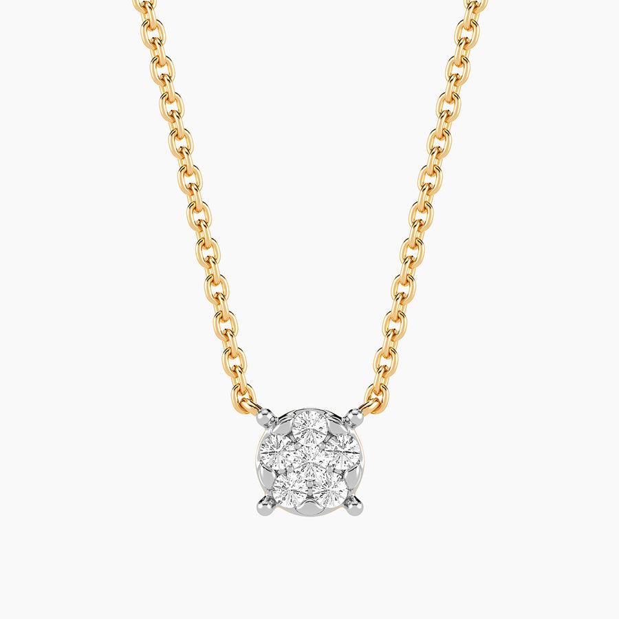 Lab-Grown Small Signature Four Prong Pendant Necklace