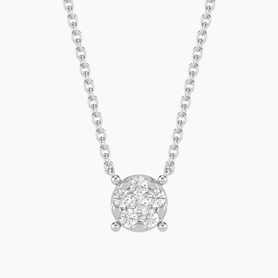 Lab-Grown Large Signature Four Prong Pendant Necklace