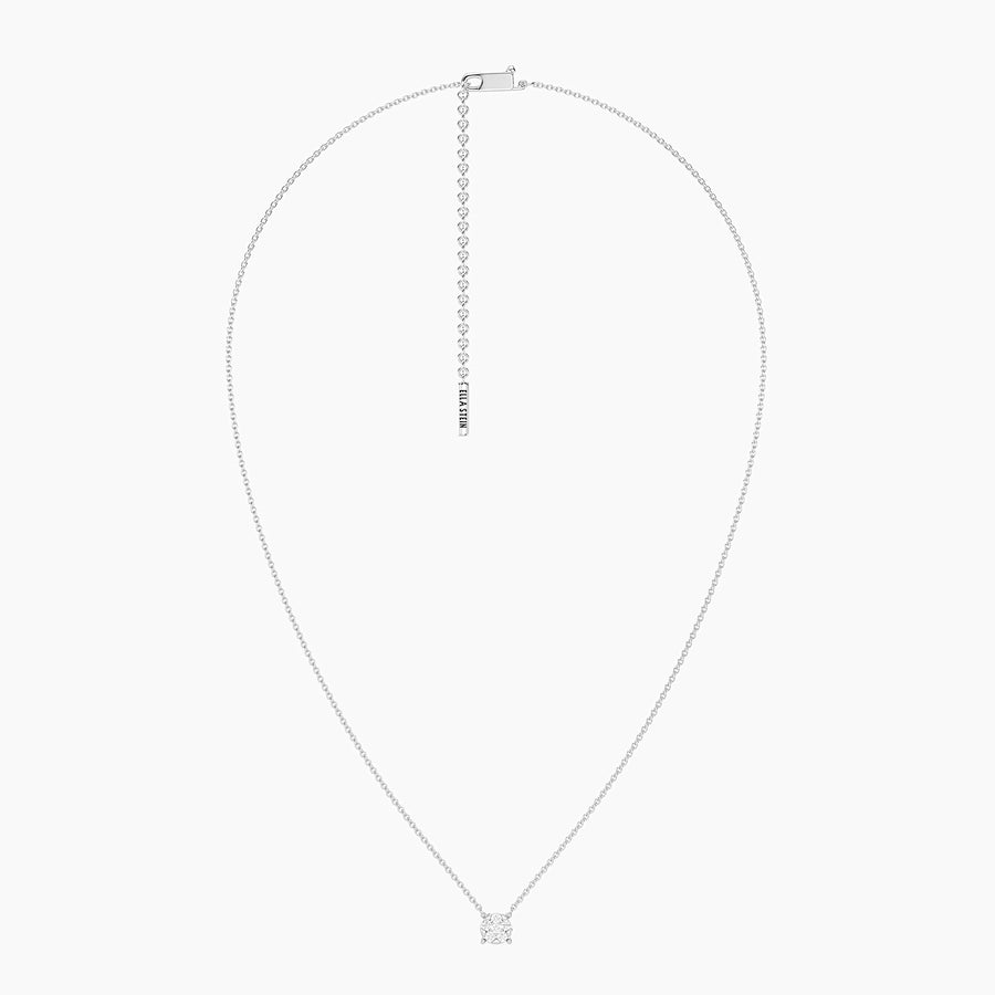 Lab-Grown Large Signature Four Prong Pendant Necklace