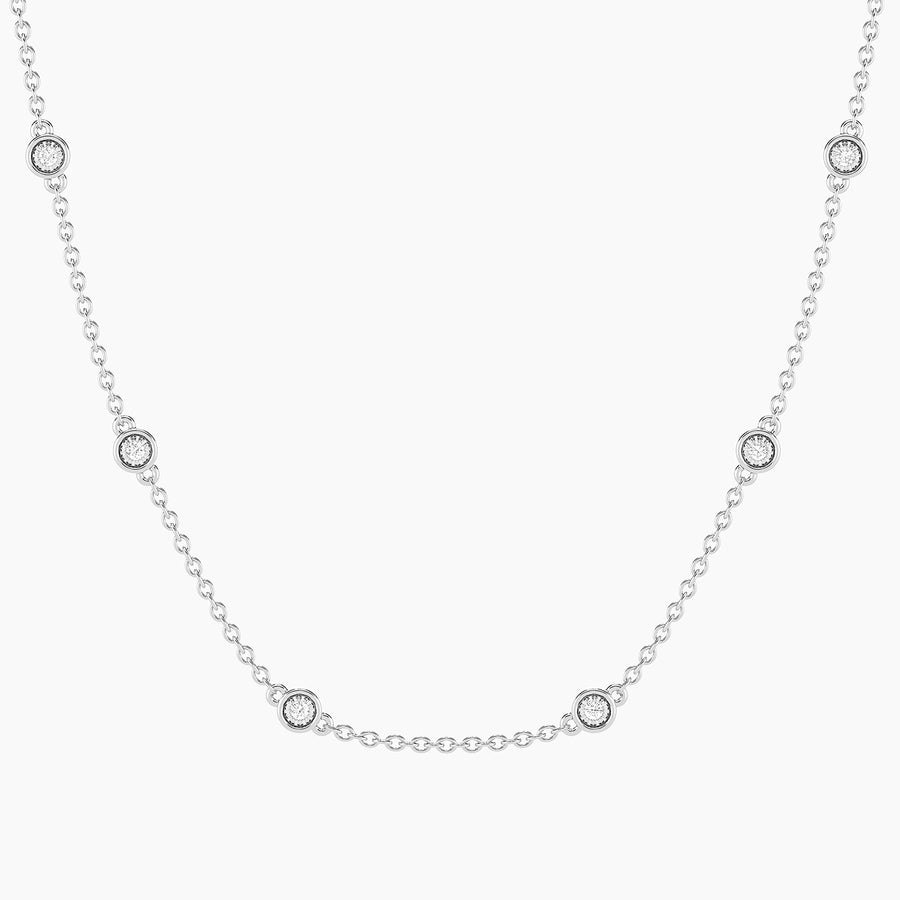 Lab-Grown Dot to Dot Chain Necklace