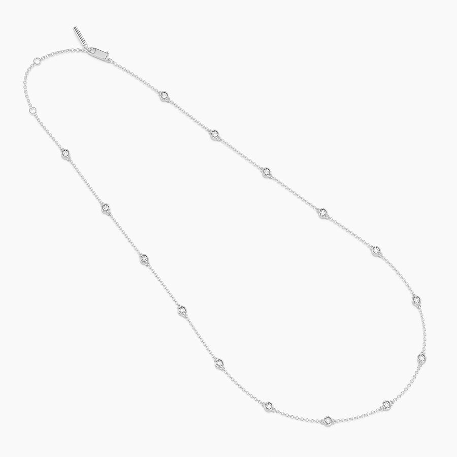 Lab-Grown Dot to Dot Chain Necklace