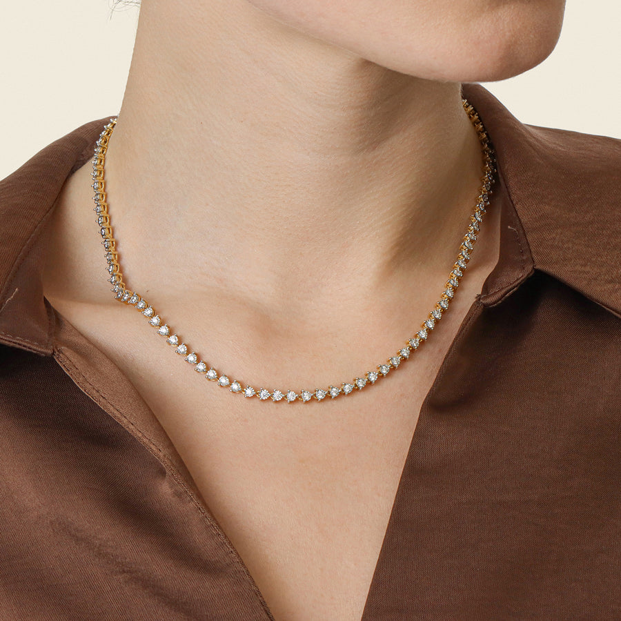 Lab-Grown 1.48 Ct Tennis Necklace