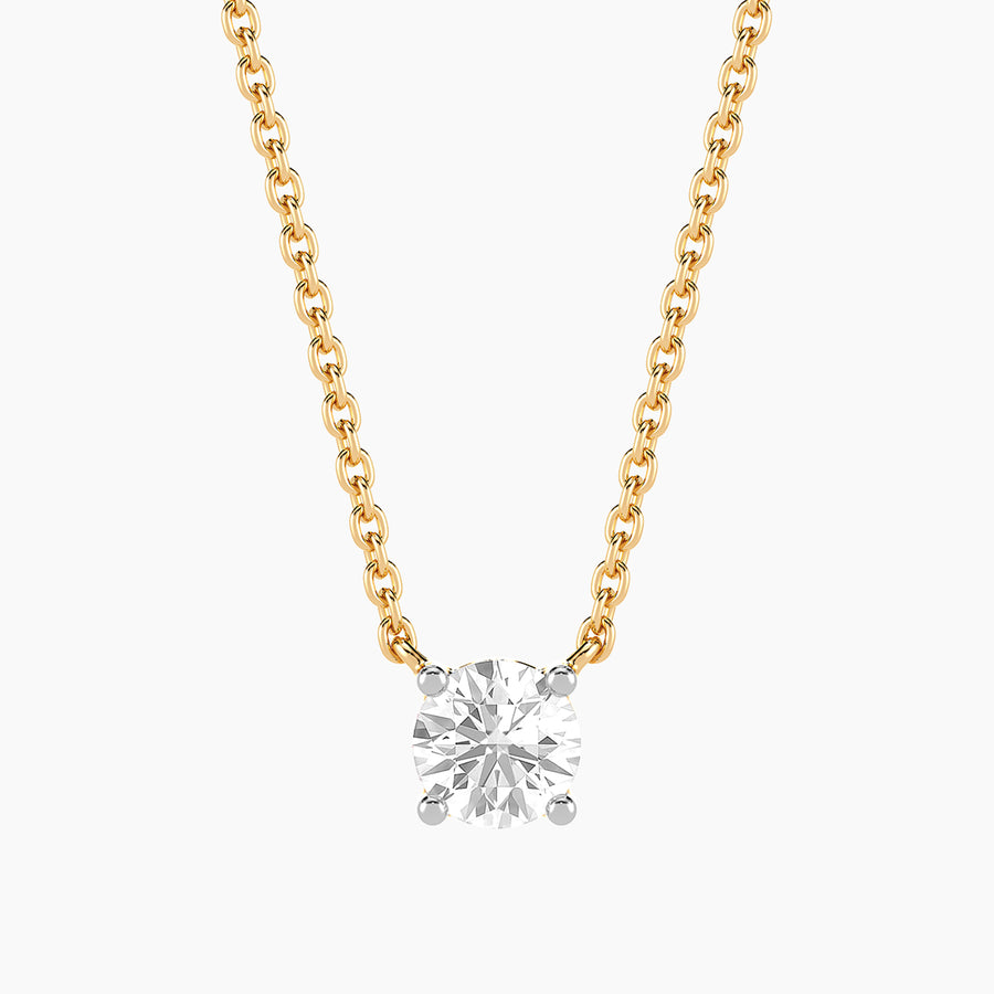 Lab-Grown 0.5 Ct Radiant Gem Pendant Necklace