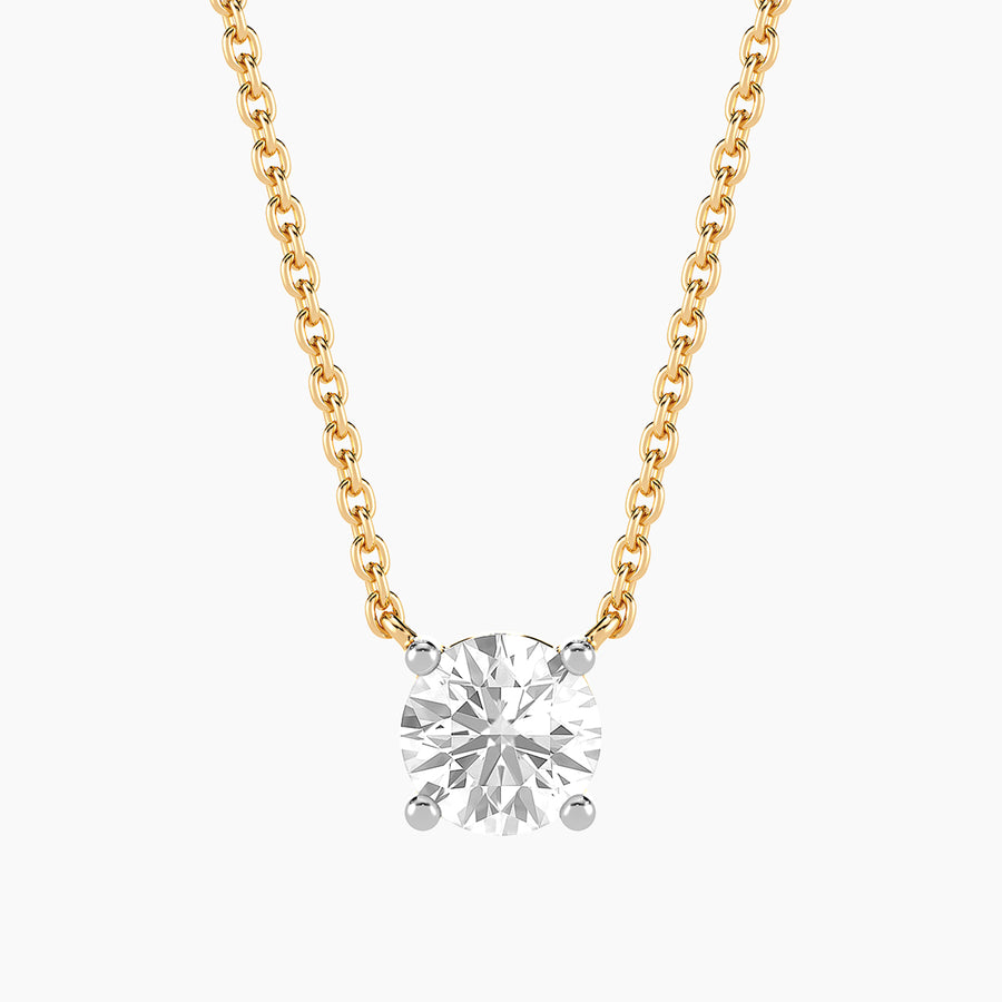 Lab-Grown 0.7 Ct Radiant Gem Pendant Necklace
