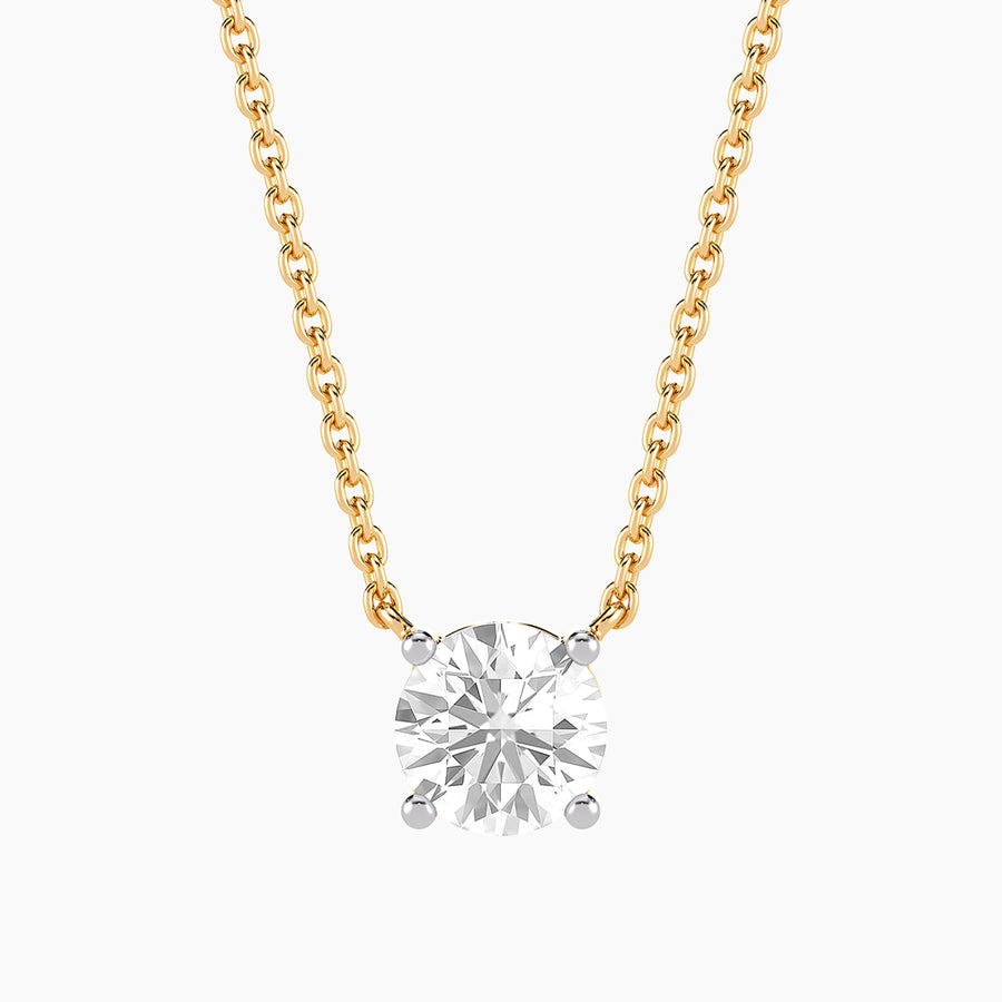 Lab-Grown 1.0 Ct Radiant Gem Pendant Necklace