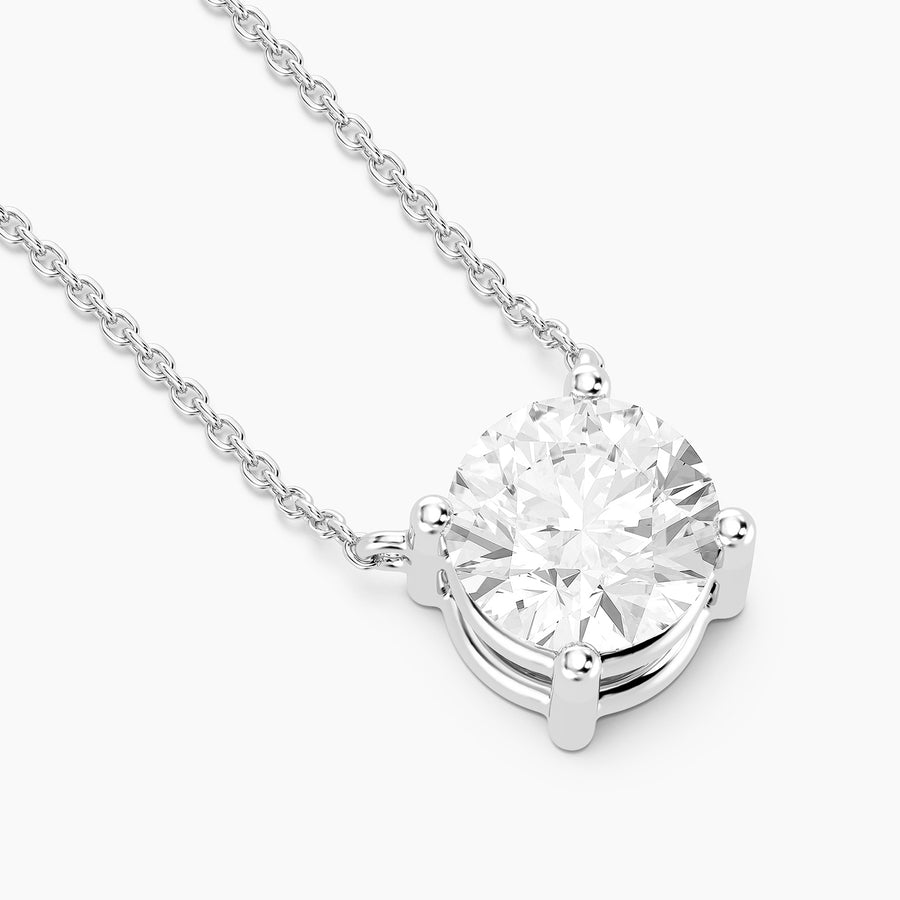 Lab-Grown 1.00 Ct Round Diamond Necklace