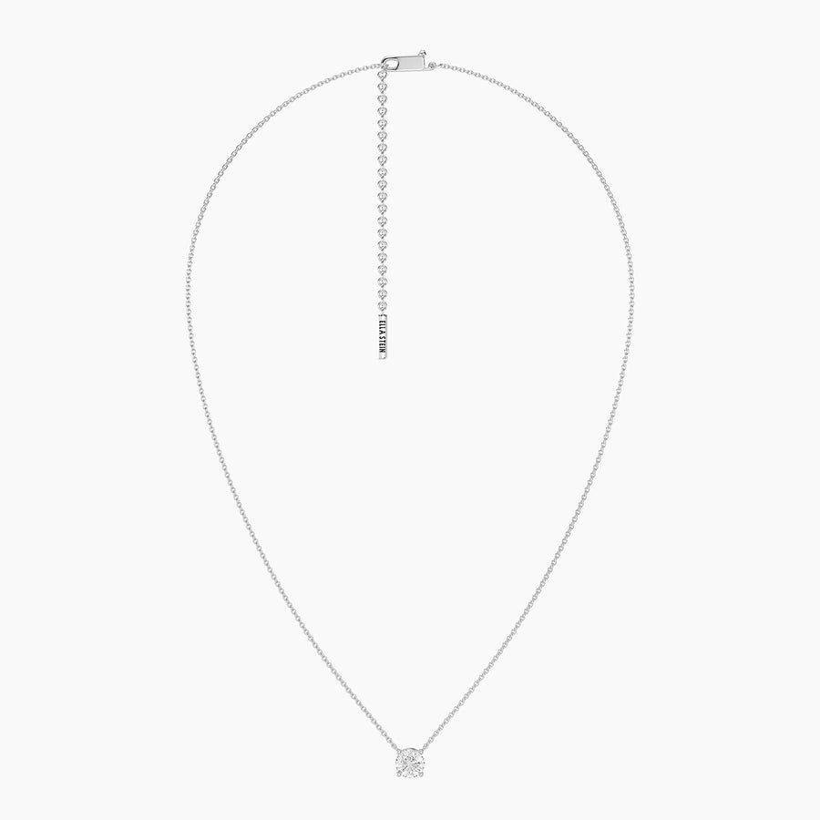 Lab-Grown 1.00 Ct Round Diamond Necklace