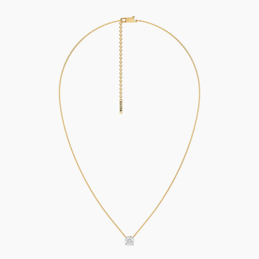 Lab-Grown 1.0 Ct Radiant Gem Pendant Necklace