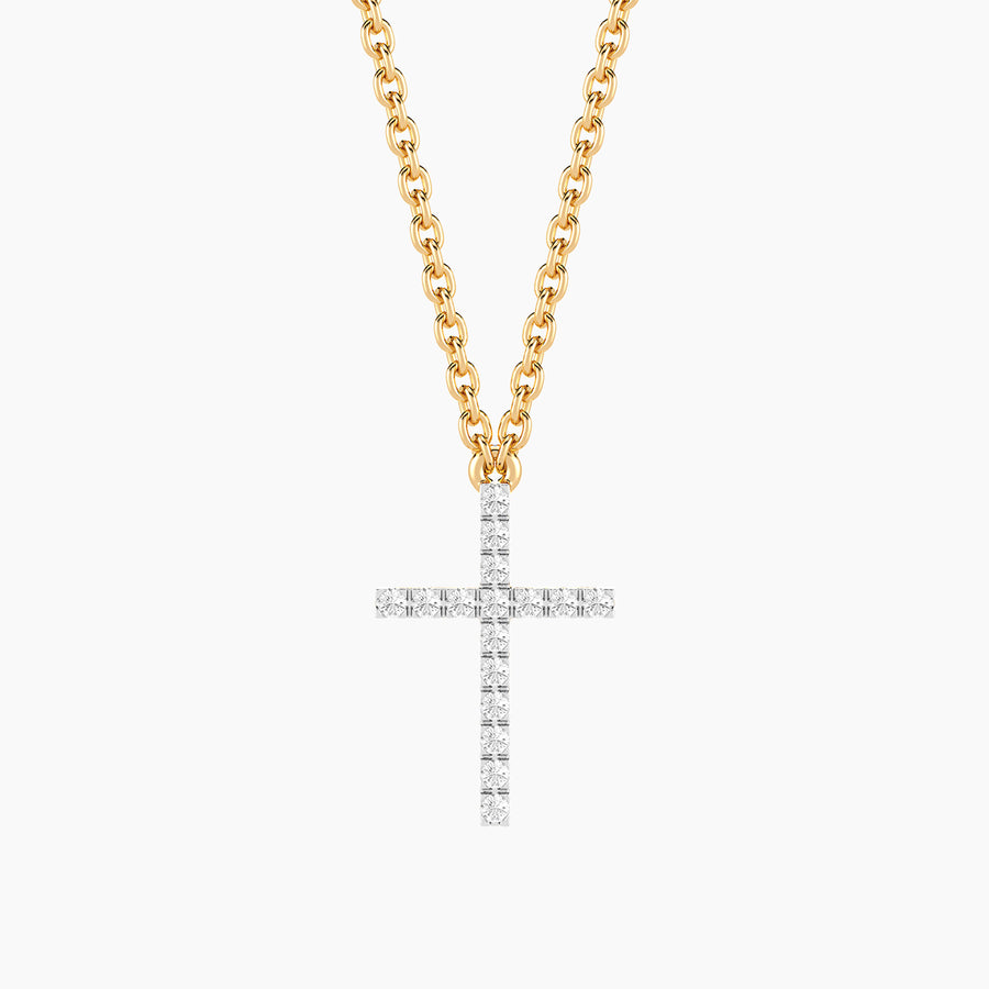 Lab-Grown Eternal Faith Pendant Necklace
