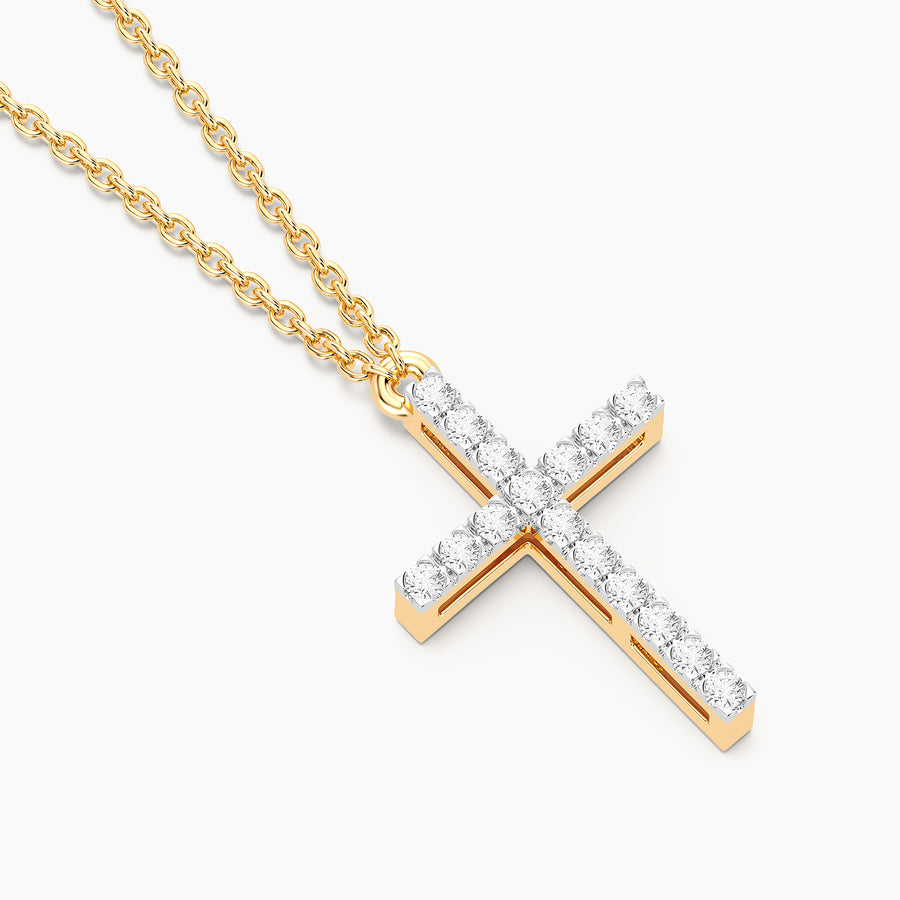Lab-Grown Eternal Faith Pendant Necklace