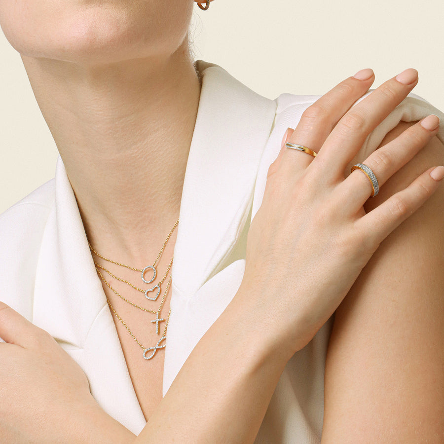 Lab-Grown Eternal Faith Pendant Necklace