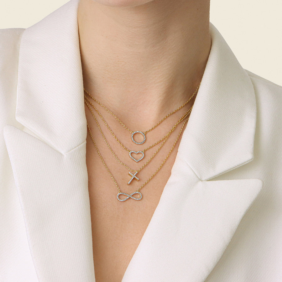 Lab-Grown Eternal Faith Pendant Necklace
