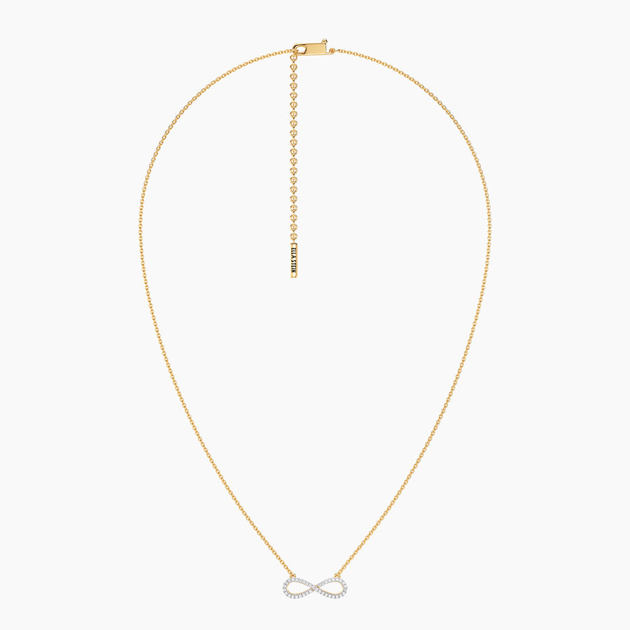 Lab-Grown Infinity Glow Pendant Necklace