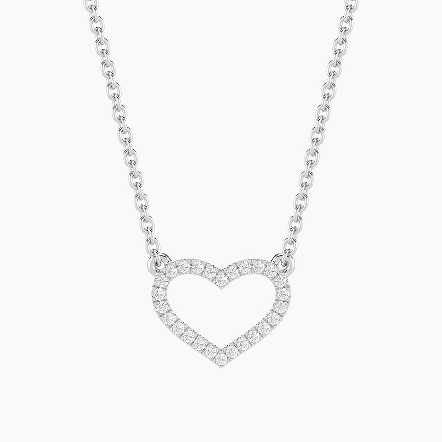 Lab-Grown Radiant Heart Pendant Necklace