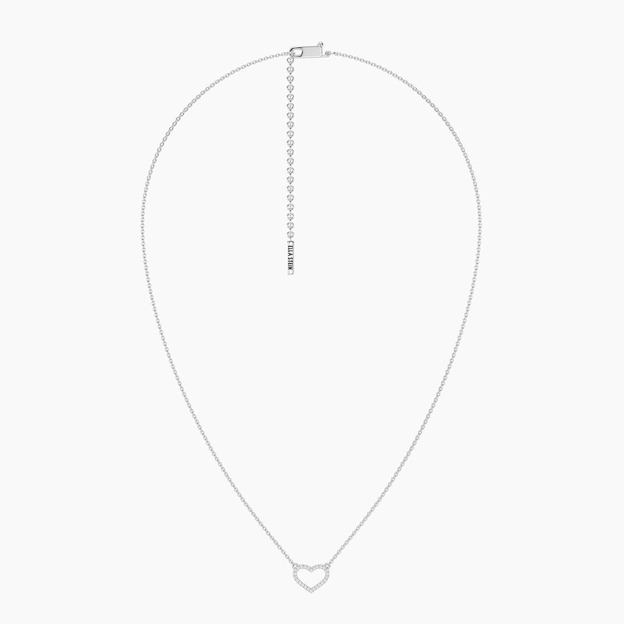 Lab-Grown Radiant Heart Pendant Necklace