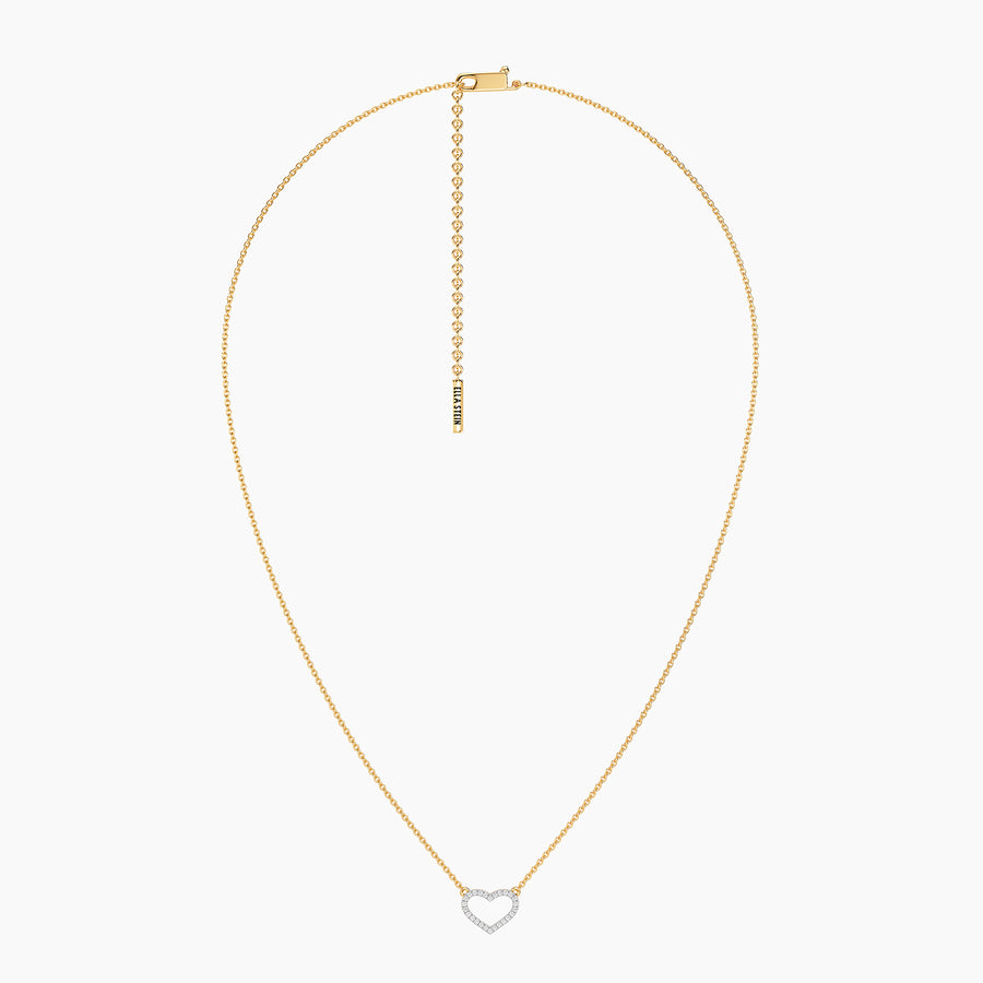 Lab-Grown Radiant Heart Pendant Necklace