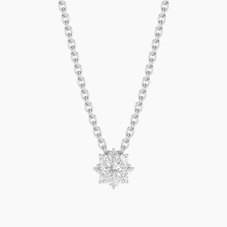Lab-Grown 0.11 Ct Bloom Pendant Necklace