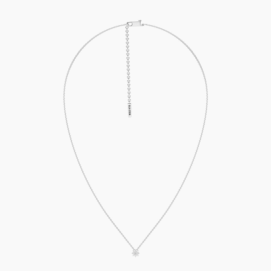 Lab-Grown 0.11 Ct Bloom Pendant Necklace