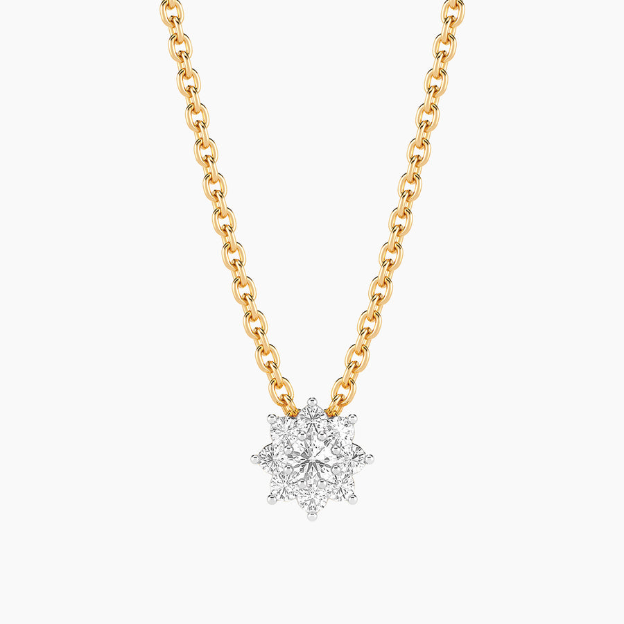 Lab-Grown 0.13 Ct Bloom Pendant Necklace