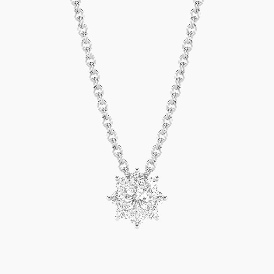Lab-Grown 0.22 Bloom Pendant Necklace