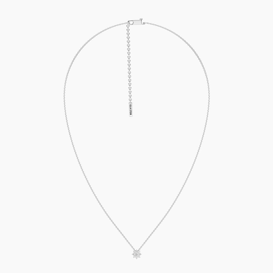 Lab-Grown 0.22 Bloom Pendant Necklace