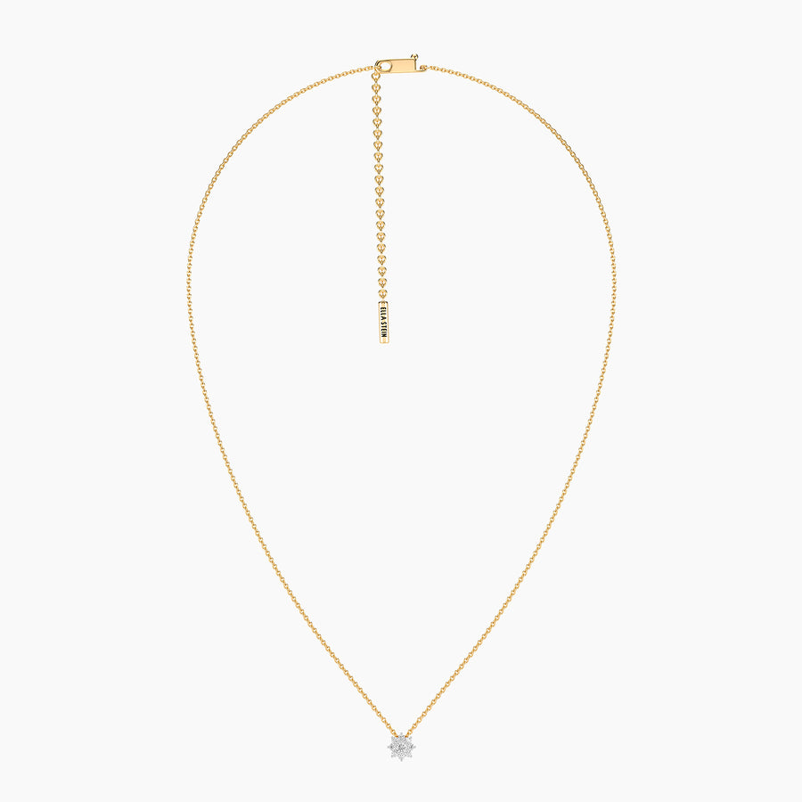 Lab-Grown 0.22 Bloom Pendant Necklace