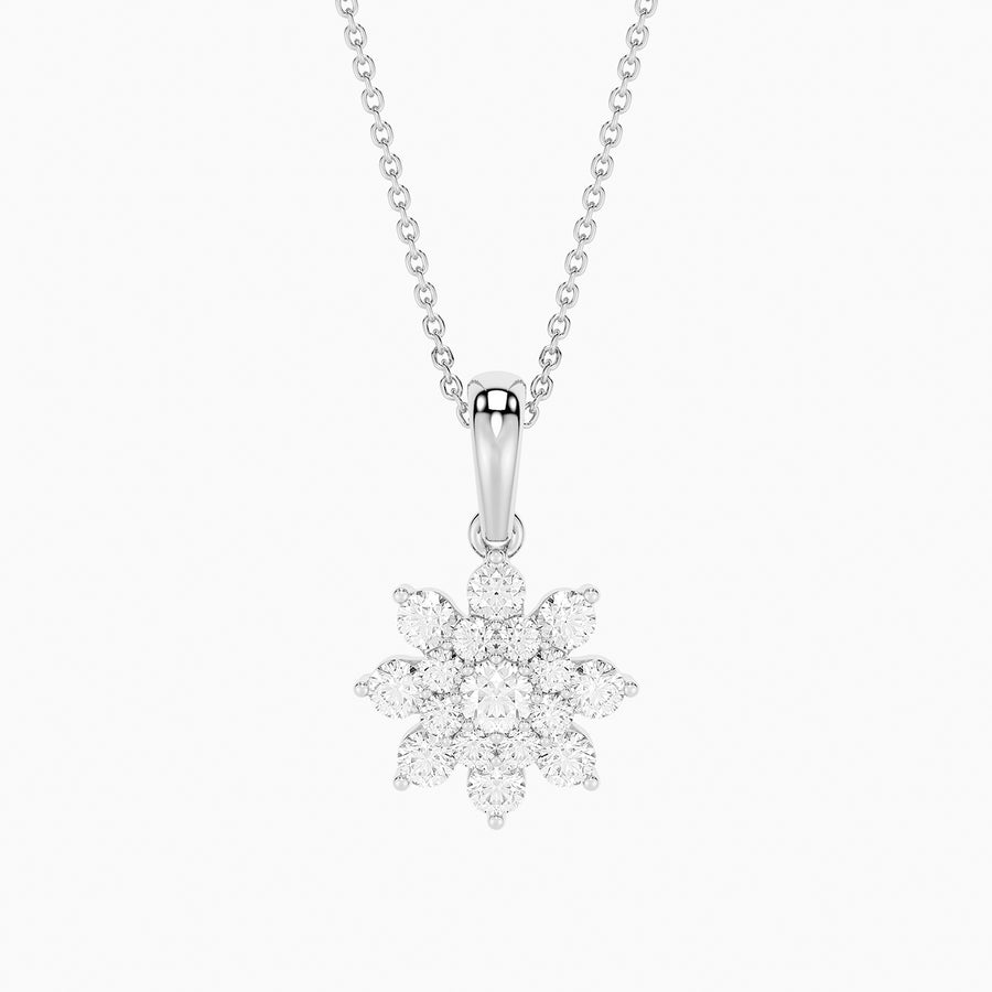 Lab-Grown 0.50 Ct Bloom Pendant Necklace