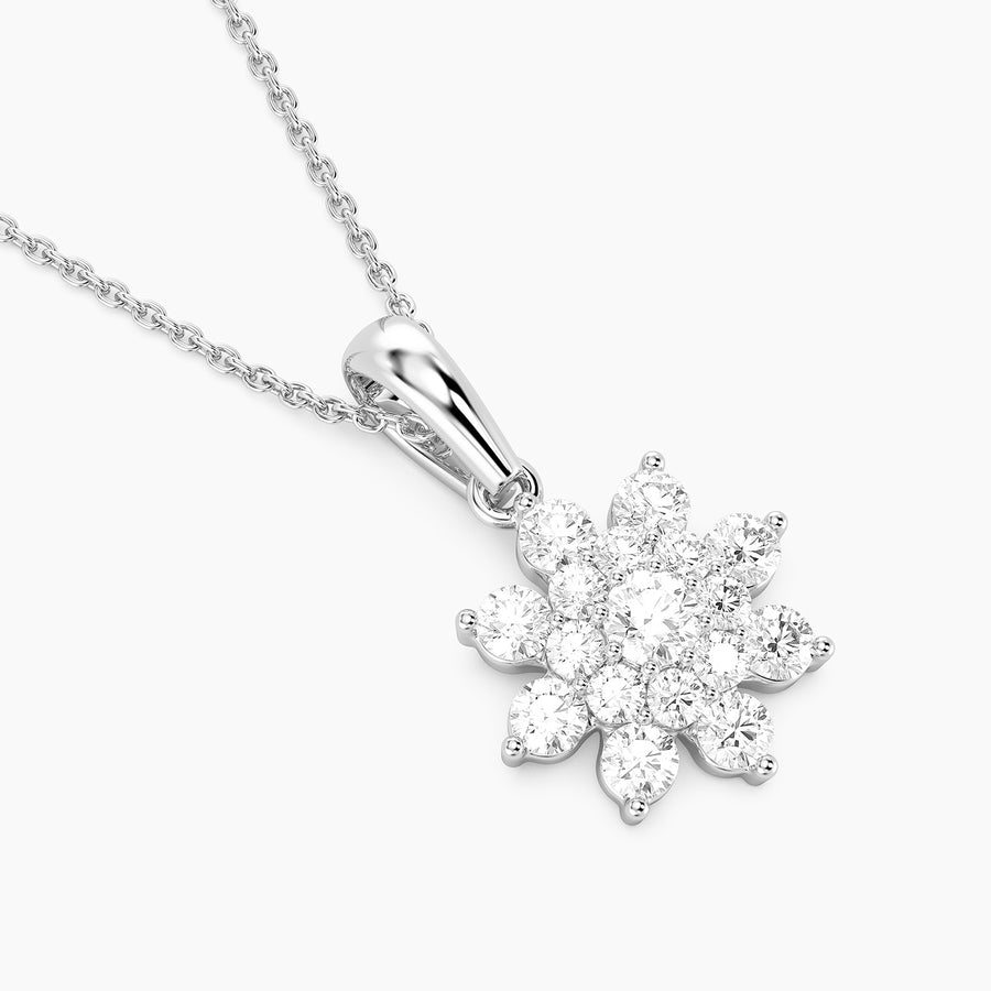 Lab-Grown 0.50 Ct Bloom Pendant Necklace
