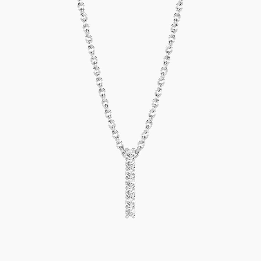 Lab-Grown Classic Bar Pendant Necklace