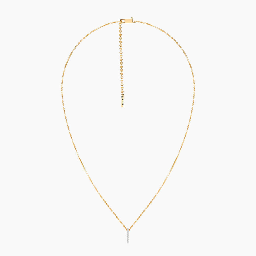 Lab-Grown Classic Bar Pendant Necklace