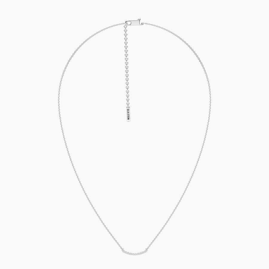 Lab-Grown 0.11 Ct Jewel Bar Pendant Necklace
