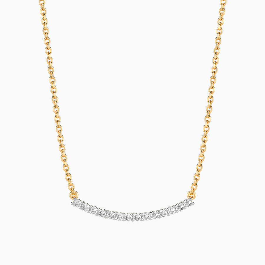 Lab-Grown 0.16 Ct Jewel Bar Pendant Necklace