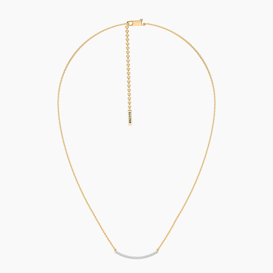 Lab-Grown 0.2 Ct Jewel Bar Pendant Necklace