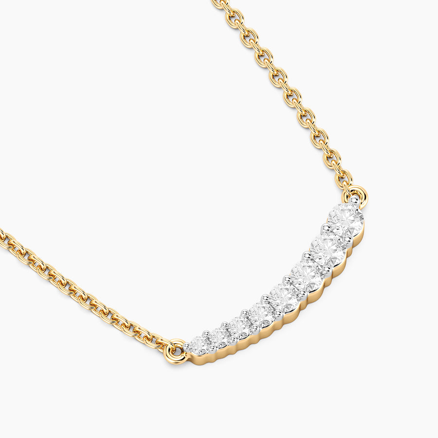 Lab-Grown Pave Classic Pendant Necklace