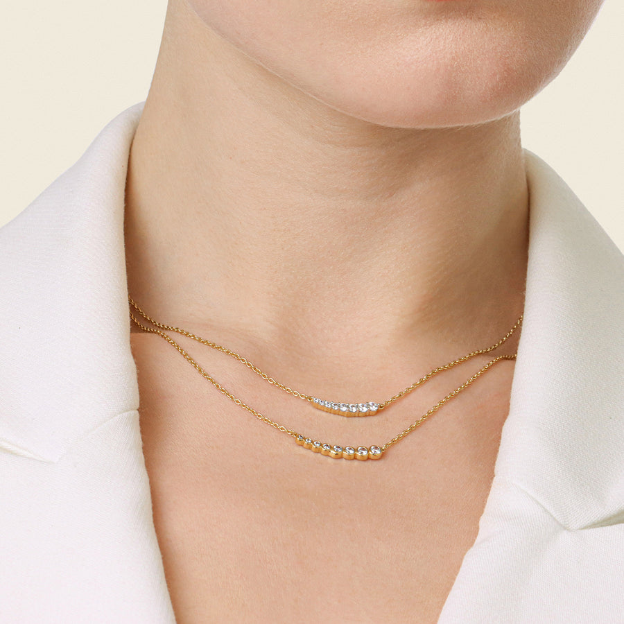 Lab-Grown Pave Classic Pendant Necklace