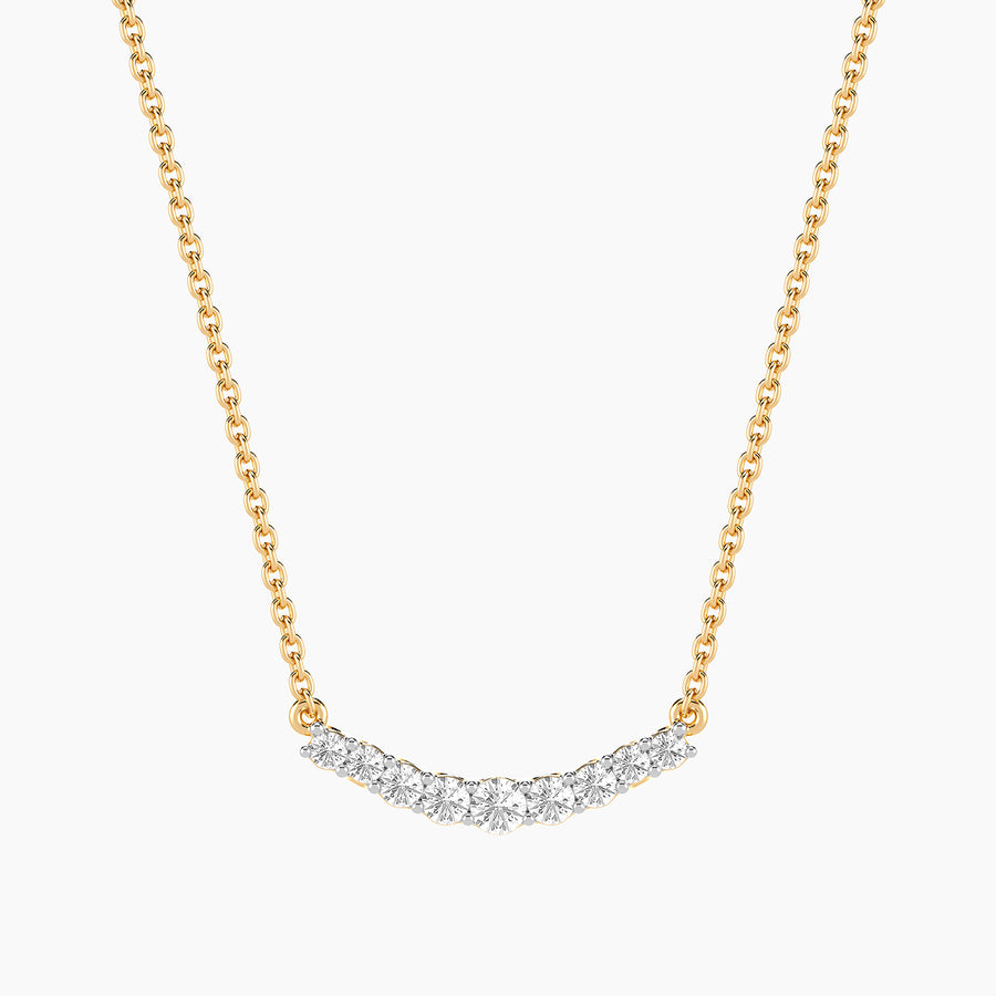 Lab-Grown Luxe Arc Diamond Pendant Necklace