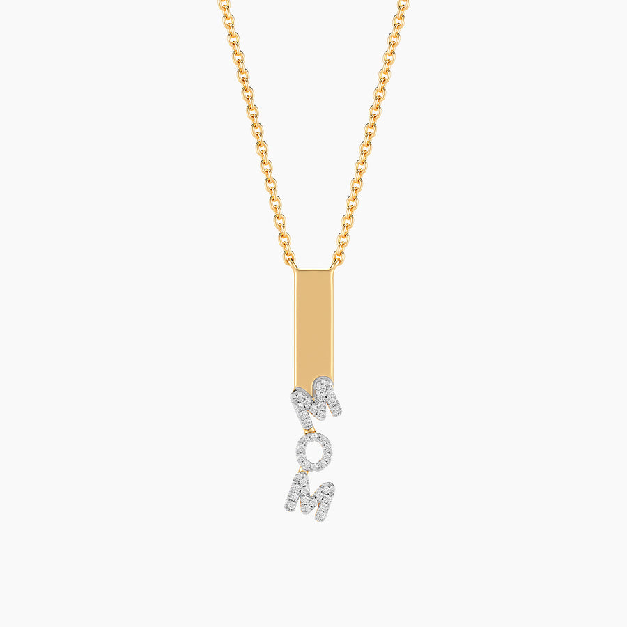 Lab-Grown Mom Dangling Pendant Necklace