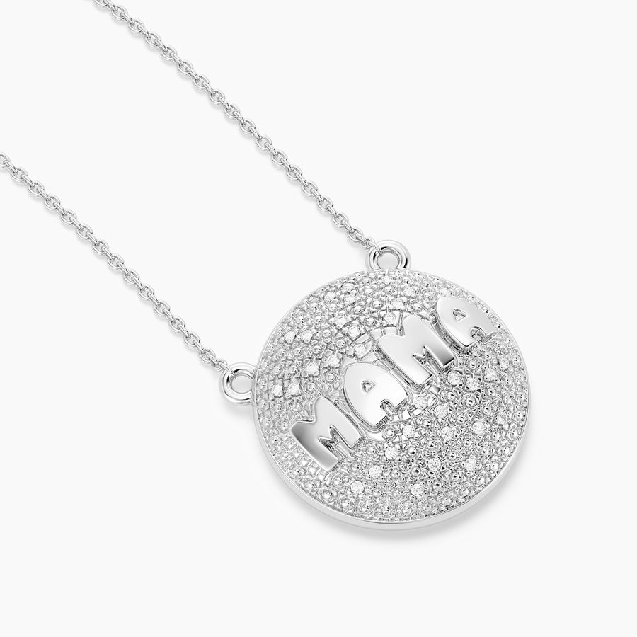 Lab-Grown Mama Sphere Pendant Necklace