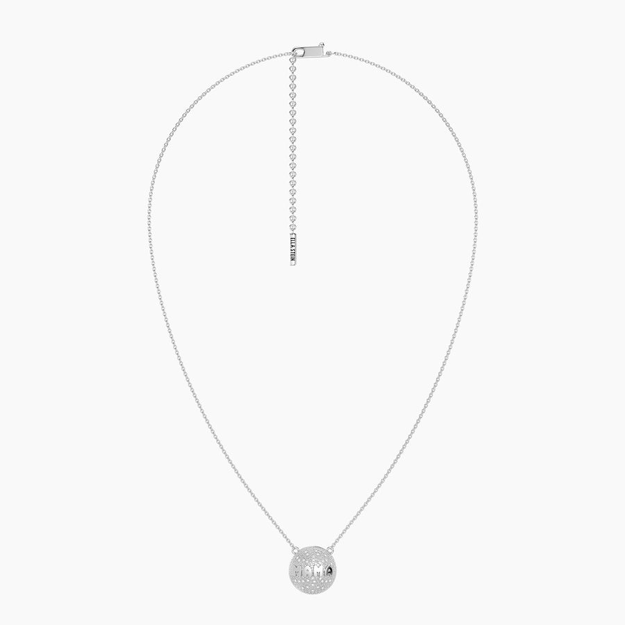 Lab-Grown Mama Sphere Pendant Necklace