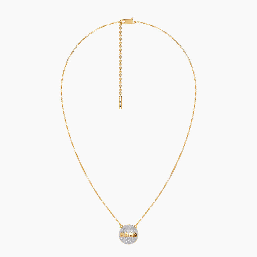 Lab-Grown Mama Sphere Pendant Necklace